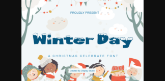 Winter Day Font Poster 1