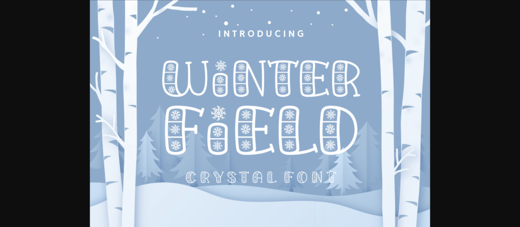 Winter Field Font Poster 1