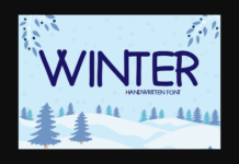 Winter Font Poster 1