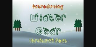 Winter Gear Font Poster 1