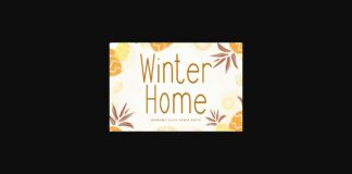 Winter Home Font Poster 1