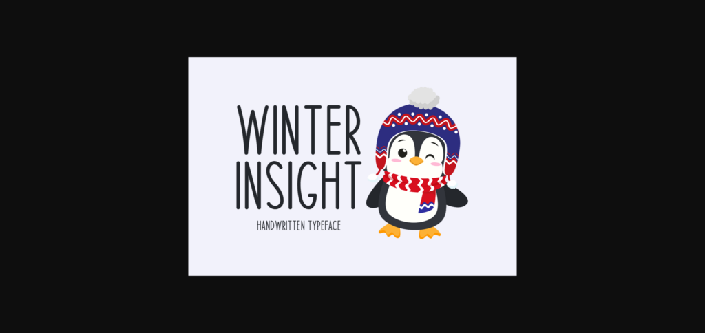 Winter Insight Font Poster 3