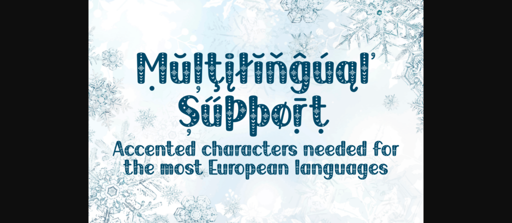 Winter Knitting Font Poster 8