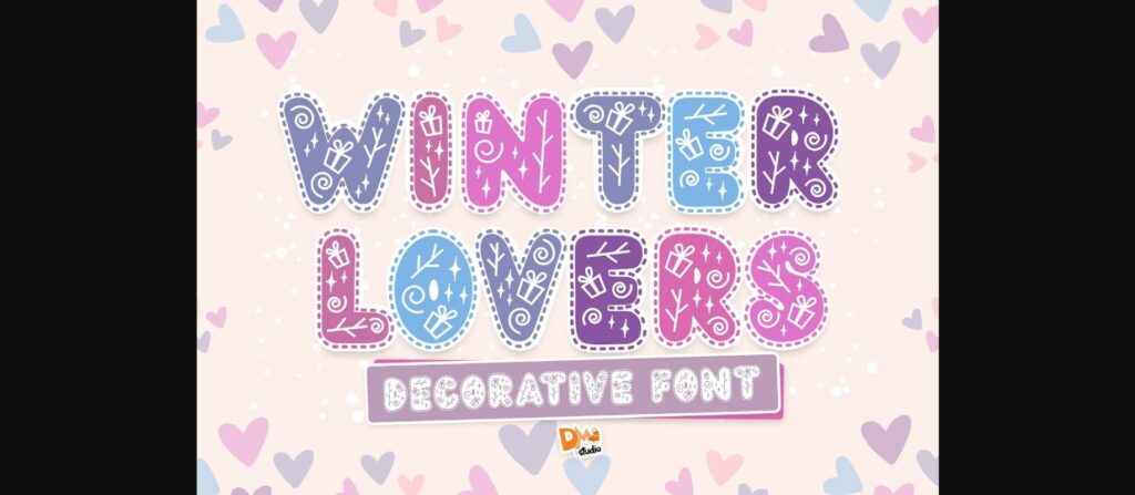 Winter Lovers Font Poster 1