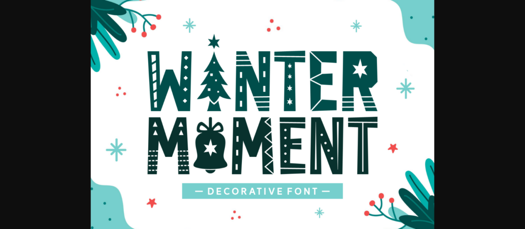 Winter Moment Font Poster 1