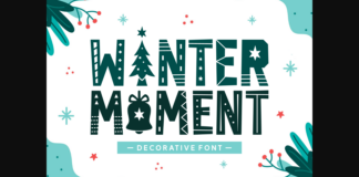 Winter Moment Font Poster 1