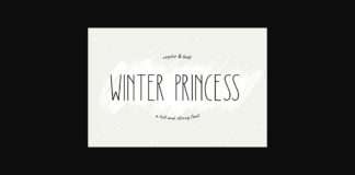 Winter Princess Font Poster 1