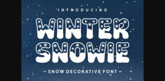 Winter Snowie Font Poster 1