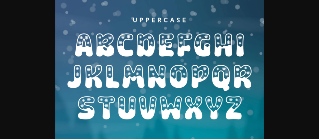 Winter Snowie Font Poster 8