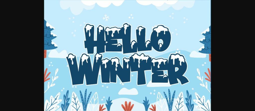 Winter Sunday Font Poster 4