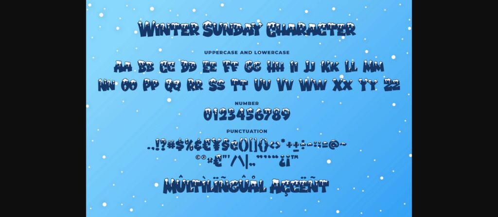 Winter Sunday Font Poster 7