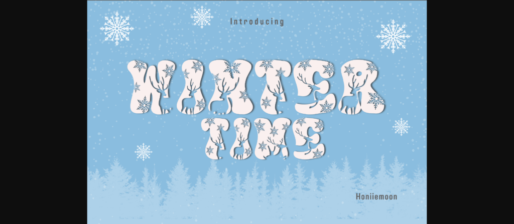 Winter Time Font Poster 3