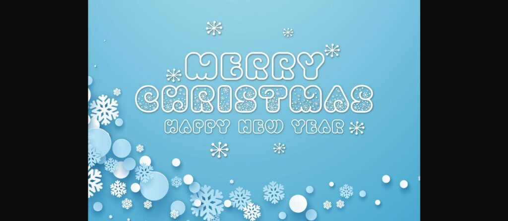 Winter Xmas Font Poster 7