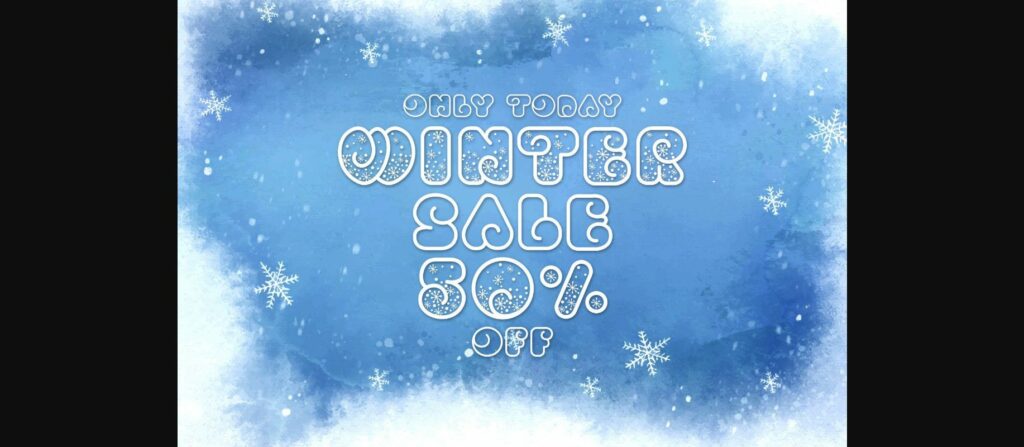 Winter Xmas Font Poster 8