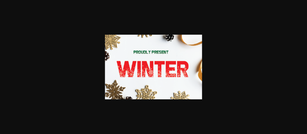 Winter Font Poster 1