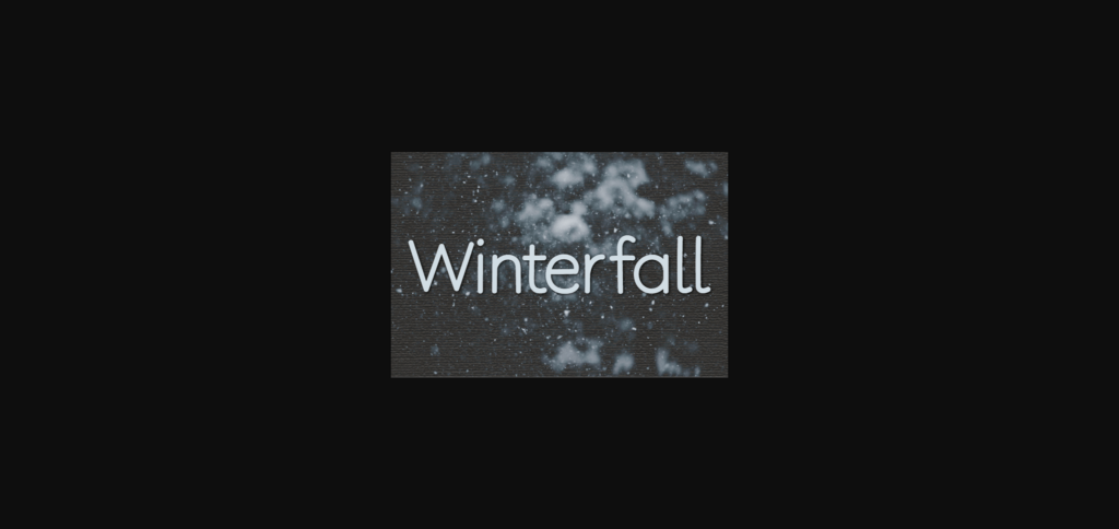 Winterfall Font Poster 1