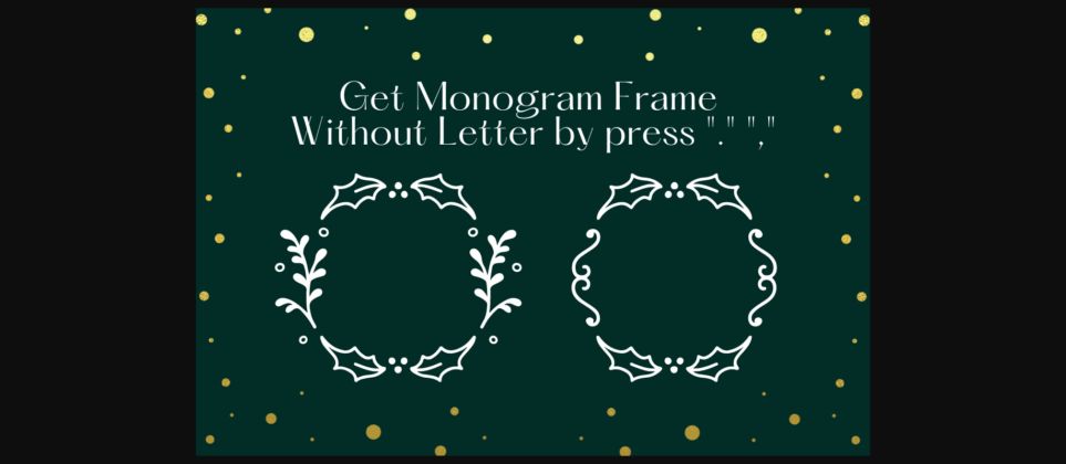 Winteria Christmas Monogram Font Poster 6