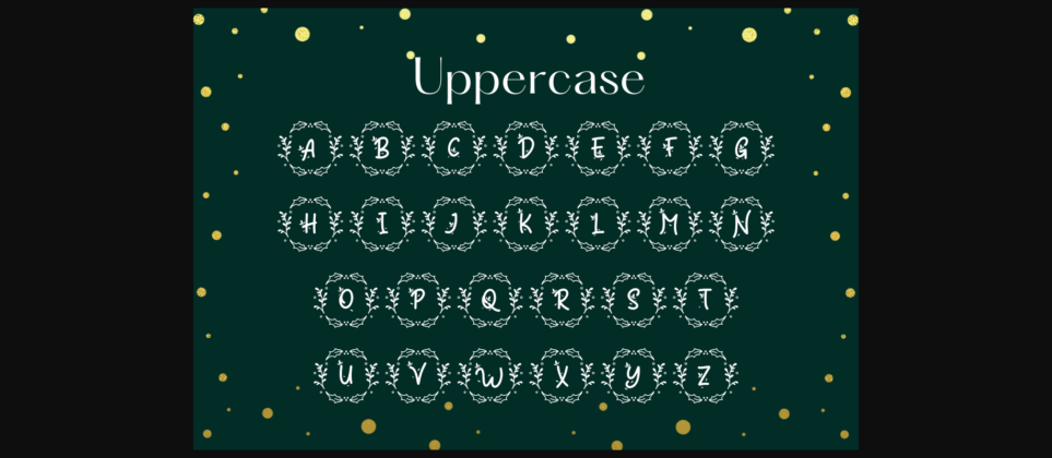 Winteria Christmas Monogram Font Poster 7