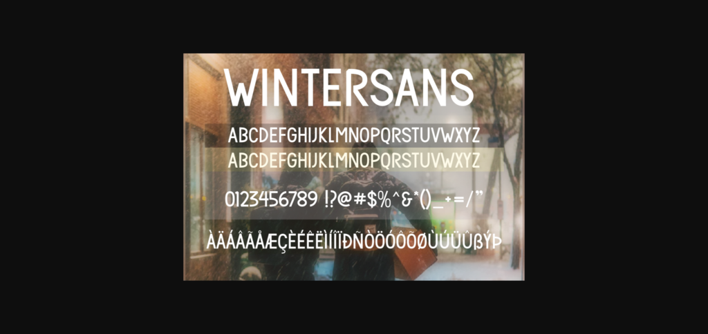 Wintersans Font Poster 9