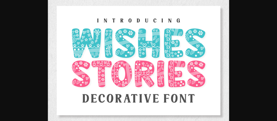Wishes Stories Font Poster 3