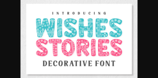 Wishes Stories Font Poster 1
