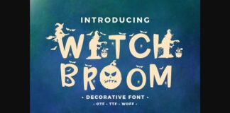 Witch Broom Font Poster 1