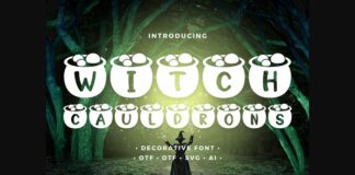 Witch Cauldrons Font Poster 1