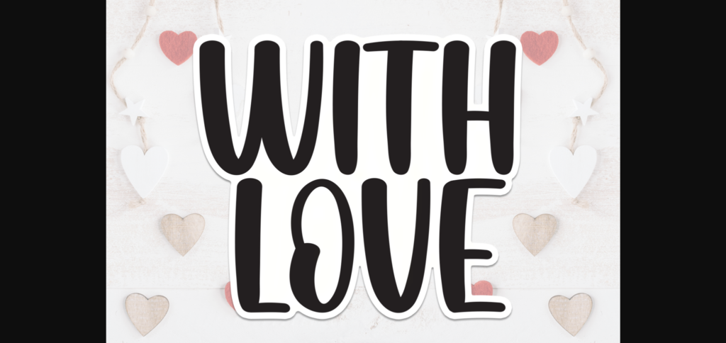 With Love Font Poster 1