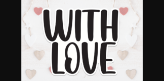 With Love Font Poster 1