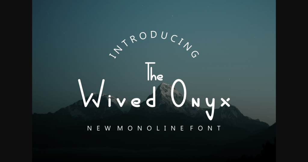 Wived Onyx Font Poster 1