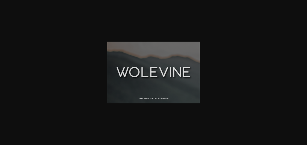 Wolevine Font Poster 1