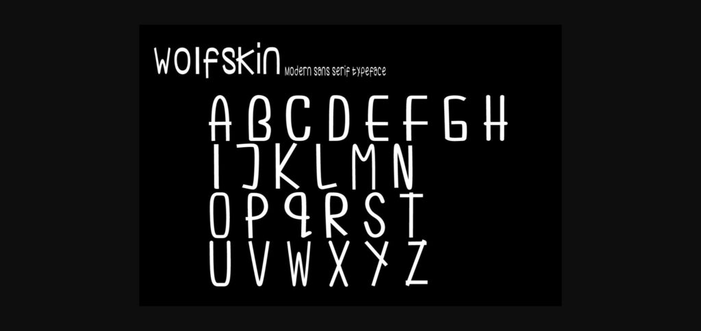 Wolfskin Font Poster 8