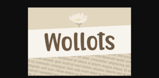 Wollots Font Poster 1
