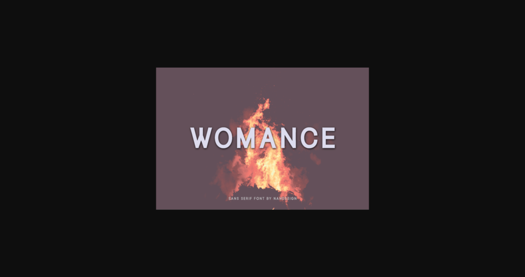 Womance Font Poster 3