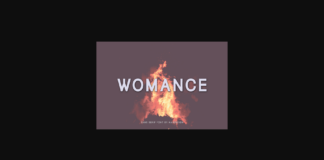 Womance Font Poster 1