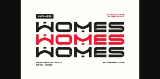 Womes Font Poster 1