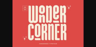 Wonder Corner Font Poster 1