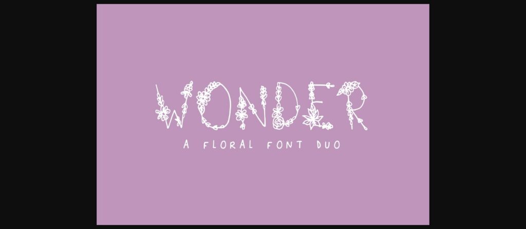 Wonder Font Poster 1