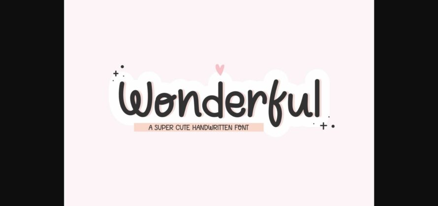 Wonderful Font Poster 3