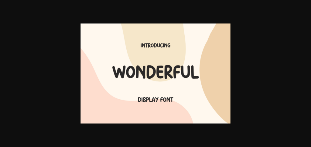 Wonderful Font Poster 1