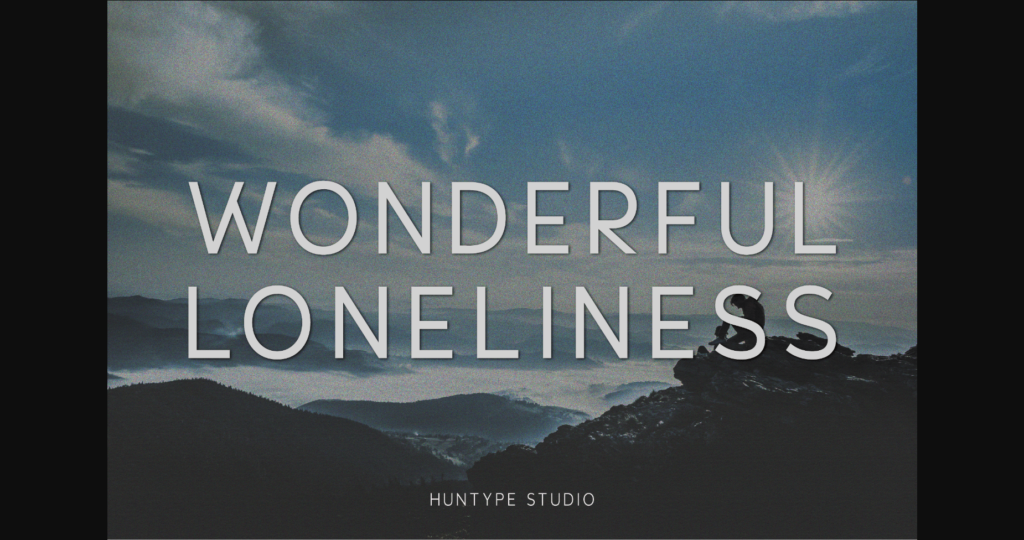 Wonderful Loneliness Font Poster 3