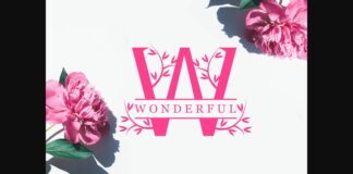 Wonderful Monogram Font Poster 1