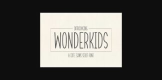 Wonderkids Font Poster 1