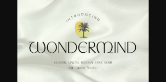 Wondermind Font Poster 1