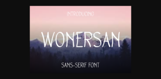 Wonersan Font Poster 1