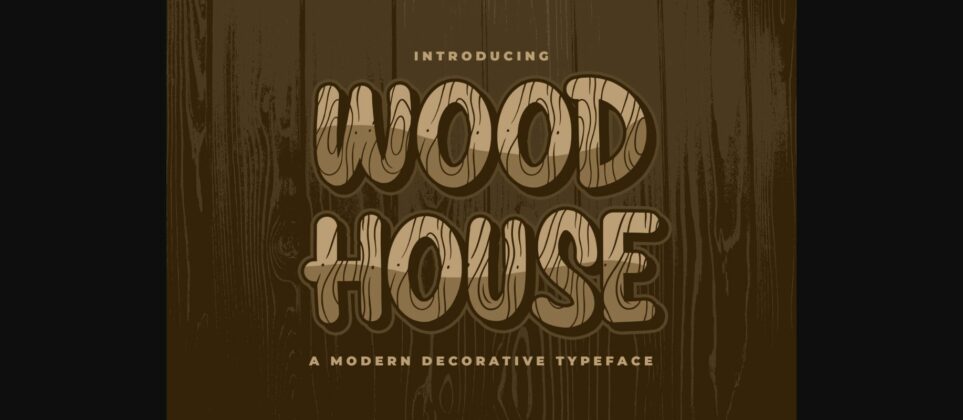 Wood House Font Poster 3