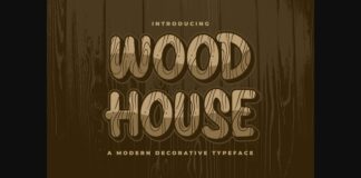 Wood House Font Poster 1