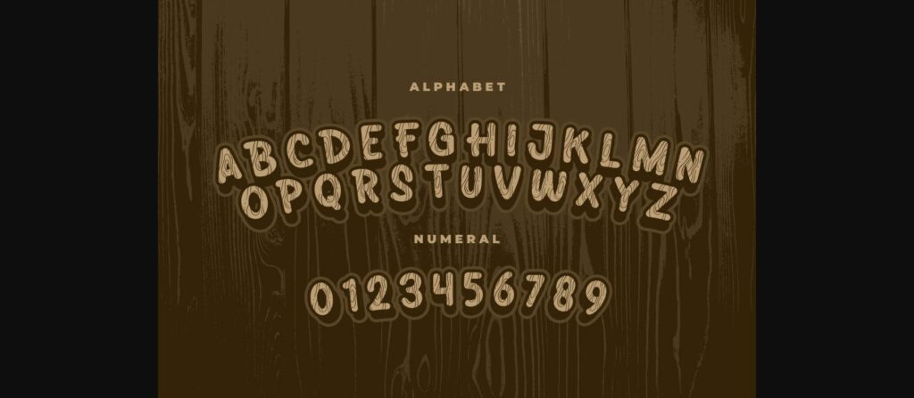 Wood House Font Poster 5