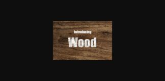 Wood Font Poster 1