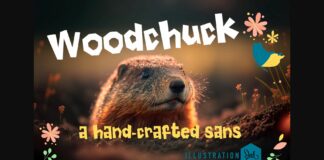 Woodchuck Font Poster 1